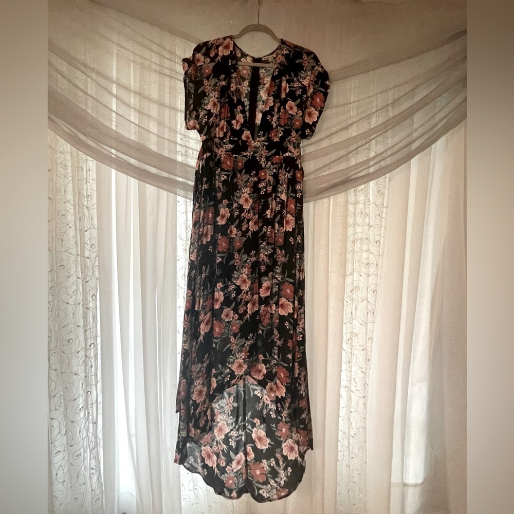 Boho Floral Dress for Spring or Summer.